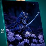 Картина на стену Самурай Япония ронин в доспехах 40x50