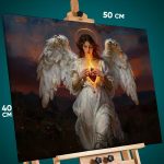 Картина на стену Религия ангел сердце 40x50