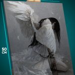 Картина на стену Религия падший ангел готическая 40x50