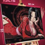 Картина по номерам Ван-Пис Аниме Хэнкок Боа 40x50