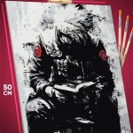 Картина по номерам Наруто Аниме Какаши Хатаке 40x50
