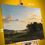 Картина на стену Репродукция Сельский пейзаж 40x50