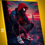 Картина на стену Marvel Человек-паук Майлз Моралес 40x50