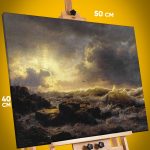 Картина на стену Репродукция Прояснение, побережье Сицилии, 40x50