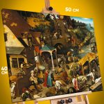 Картина на стену Репродукция Фламандские пословицы 40x50