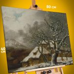 Картина на стену Репродукция Зимний пейзаж 40x50
