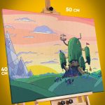 Картина на стену Мультсериалы Время приключений 40x50