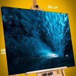 Картина на стену Пейзаж зимний ледяная пещера 40x50