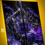 Картина на стену Поднятие уровня в одиночку Аниме Игрис тень 40x50