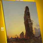 Картина на стену Репродукция Руины на закате 40x50