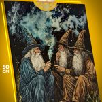 Картина на стену Темная фэнтези волшебники 40x50