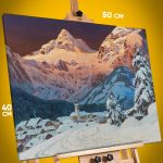 Картина на стену Репродукция Альпийская деревня 40x50