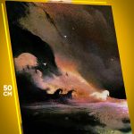 Картина на стену Абстракция кони лошади 40x50