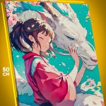 Картина на стену Хаяо Миядзаки Аниме Унесённые призраками 40x50
