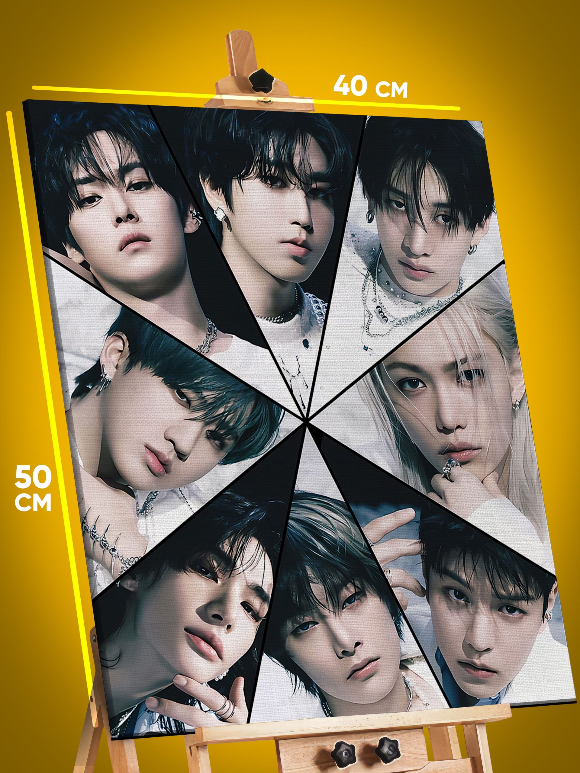 9893781769.jpg Картина на стену K-Поп музыка Stray Kids 40x50 — изображение 1