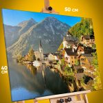 Картина на стену Пейзаж природа Австрия озеро 40x50