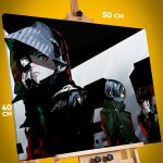 Картина на стену Токийский гуль Аниме Канеки Кен 40x50