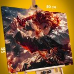 Картина на стену Клинок рассекающий демонов Аниме Ренгоку 40x50
