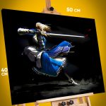 Картина на стену Fate Аниме Сэйбер 40x50