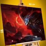 Картина на стену League Of Legends Игра Ясуо 40x50