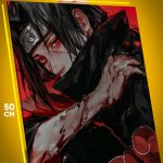 Картина на стену Наруто Аниме Итачи Учиха Акацуки 40x50