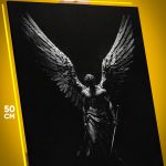 Картина на стену Религия ангел статуя архангел 40x50