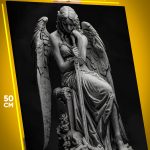 Картина на стену Религия ангел статуя 40x50