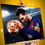 Картина на стену Спорт Футболист Лионель Месси 40x50