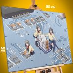 Картина на стену Аниме электроника плата 40x50