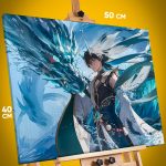 Картина на стену Honkai: Star Rai Игра Дань Хэн 40x50