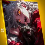 Картина на стену Человек-бензопила Аниме Пауэр 40x50