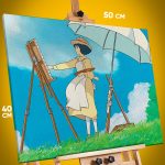 Картина на стену Хаяо Миядзаки Аниме Ветер крепчает 40x50