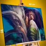 Картина на стену Хаяо Миядзаки Аниме Унесённые призраками 40x50