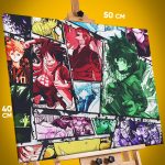 Картина на стену Моя геройская академия Аниме микс коллаж 40x50