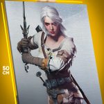 Картина на стену Ведьмак Игра Цири 40x50