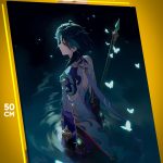 Картина на стену Геншин Импакт Игра Сяо 40x50
